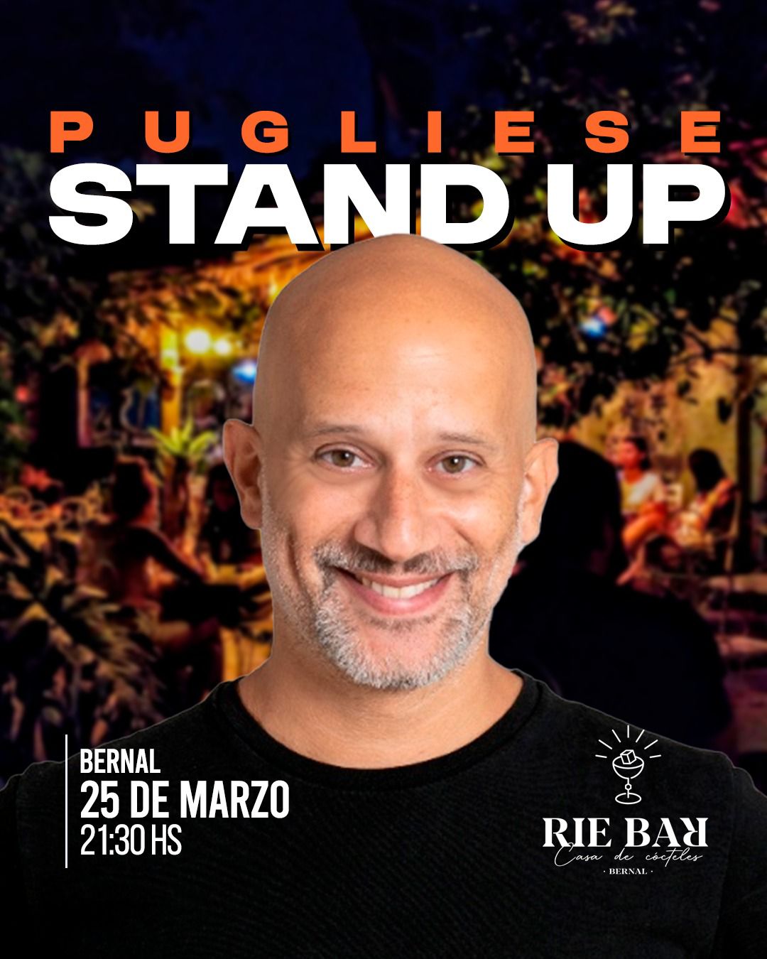 Martín Pugliese en Bernal. Miércoles 25 de Marzo 21:30 hs. Rie Bar, 9 de Julio 175, Bernal. ¡¡20%0FF!!
